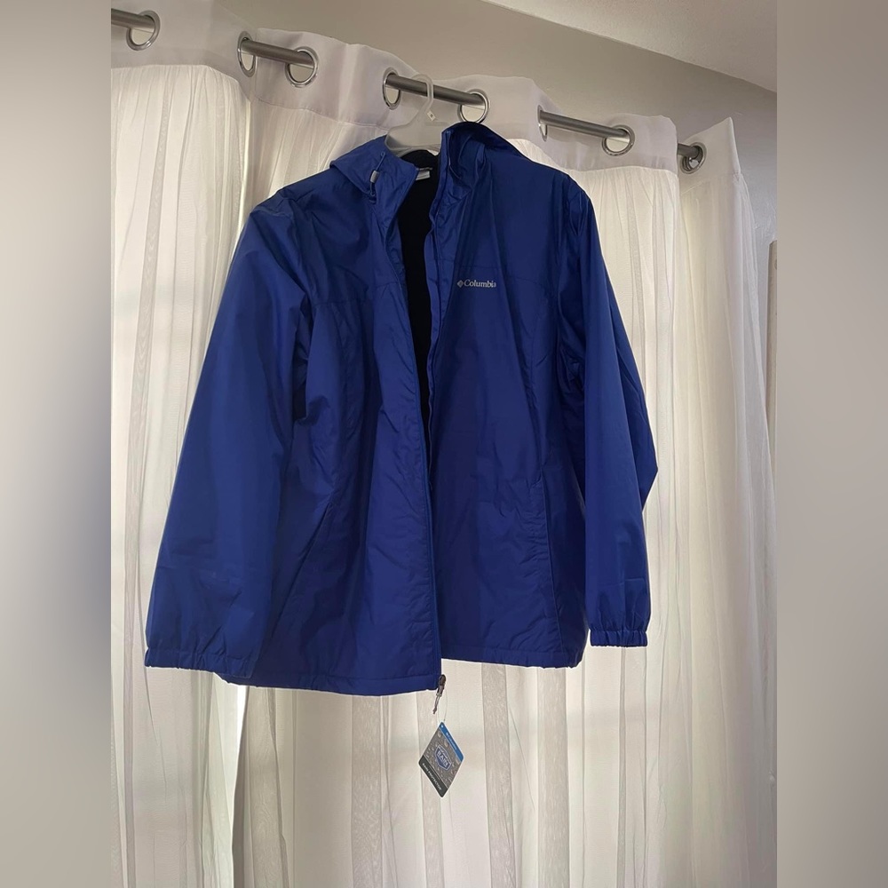 NWT Womens plus size rain jacket lined with Sherpa